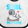 thumbnail image 4 of Inktastic Seal Cute Sea Lion Boys or Girls Baby Bib, 4 of 4