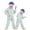 Light Blue, variant on Kids Big Mouth Onesie Pajamas Funny Cartoon Big Mouth Monsters Onesie Soft Plush Jumpsuit Costumes For Halloween Party