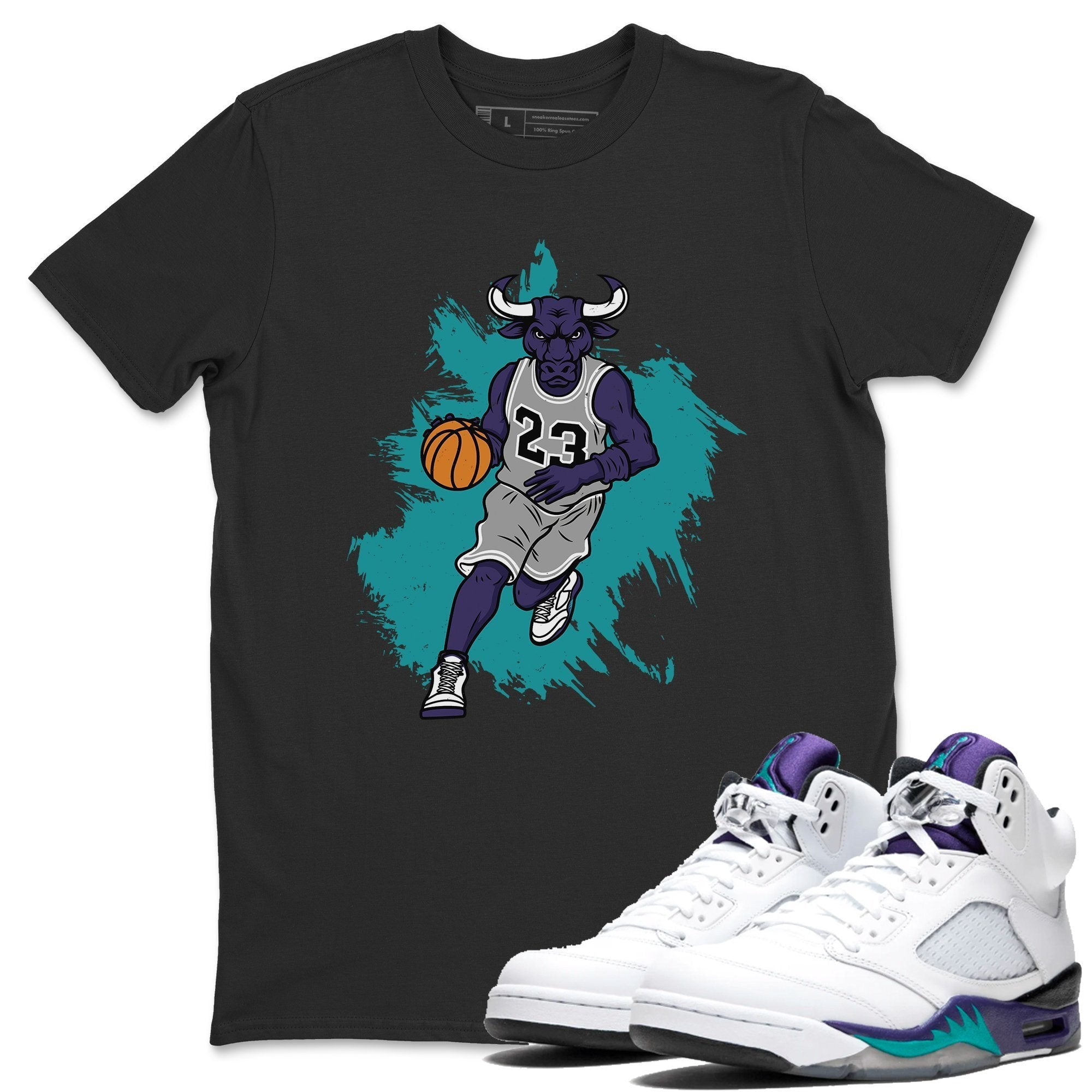 purple jordan 5 shirt