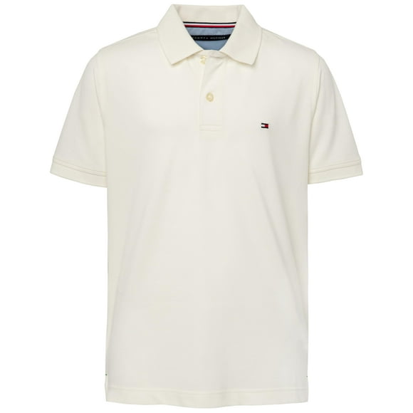 Polo Tommy Hilfiger para niños de manga corta Ivy White 7