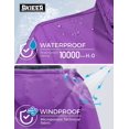 thumbnail image 6 of Skieer Women's Waterproof Ski Jacket Windproof Rain Jacket Winter Warm Hooded Coat Purple Medium, 6 of 6