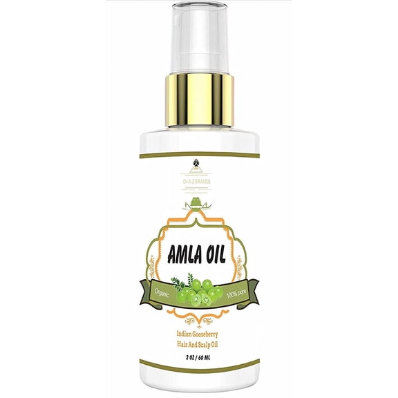 Amla Oil For Hair Growth - Indian Gooseberry Hair Oil , Slice Of Nature, 100% Pure Organic Amla Fruit oil Hair & Scalp Oil, Unrefined, Cold Pressed, Revitalize Grow Hair Therapeutic Grade