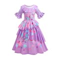 thumbnail image 4 of Disney-disfraz de Encanto Isabela para niños y niñas, manga hinchada, estampado, Vestidos de princesa, fiesta de cumpleaños, Carnaval, Cosplay, 2024, 4 of 5