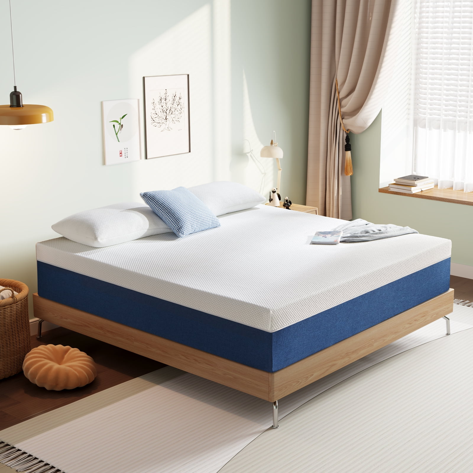 Twin Mattress, GELBIY 8" Medium Gel Memory Foam Mattress in a Box for Adult, Pressure Relief