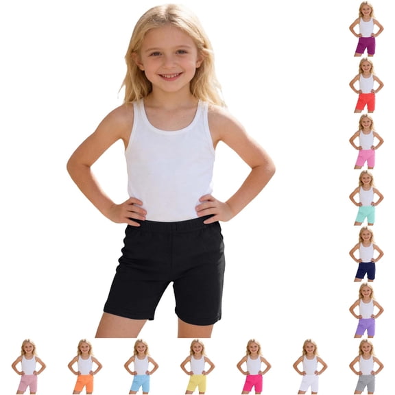 Girls Shorts Toddler Pants Dance Leggings Soft Breathable Playwear for Baby Kids Girls Shorts Size 6 7-8 Years