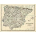 thumbnail image 2 of Johnston, Alexander Keith 14x12 White Modern Wood Framed Museum Art Print Titled - Spain, Portugal, 1861, 2 of 4