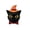 A004- D, variant on Halloween Pumpkin Decor 3 Inch Jack O Lantern Decor Spooky Halloween Decorations for Home Indoor Outdoor Halloween Table Decor Fall Halloween Party Display Orange, 1 Pack
