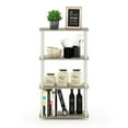 thumbnail image 4 of Furinno 23.6 W x 11.4 D x 43.25 H 4-Shelf Decorative Shelves, Sonoma Oak and White, 4 of 5