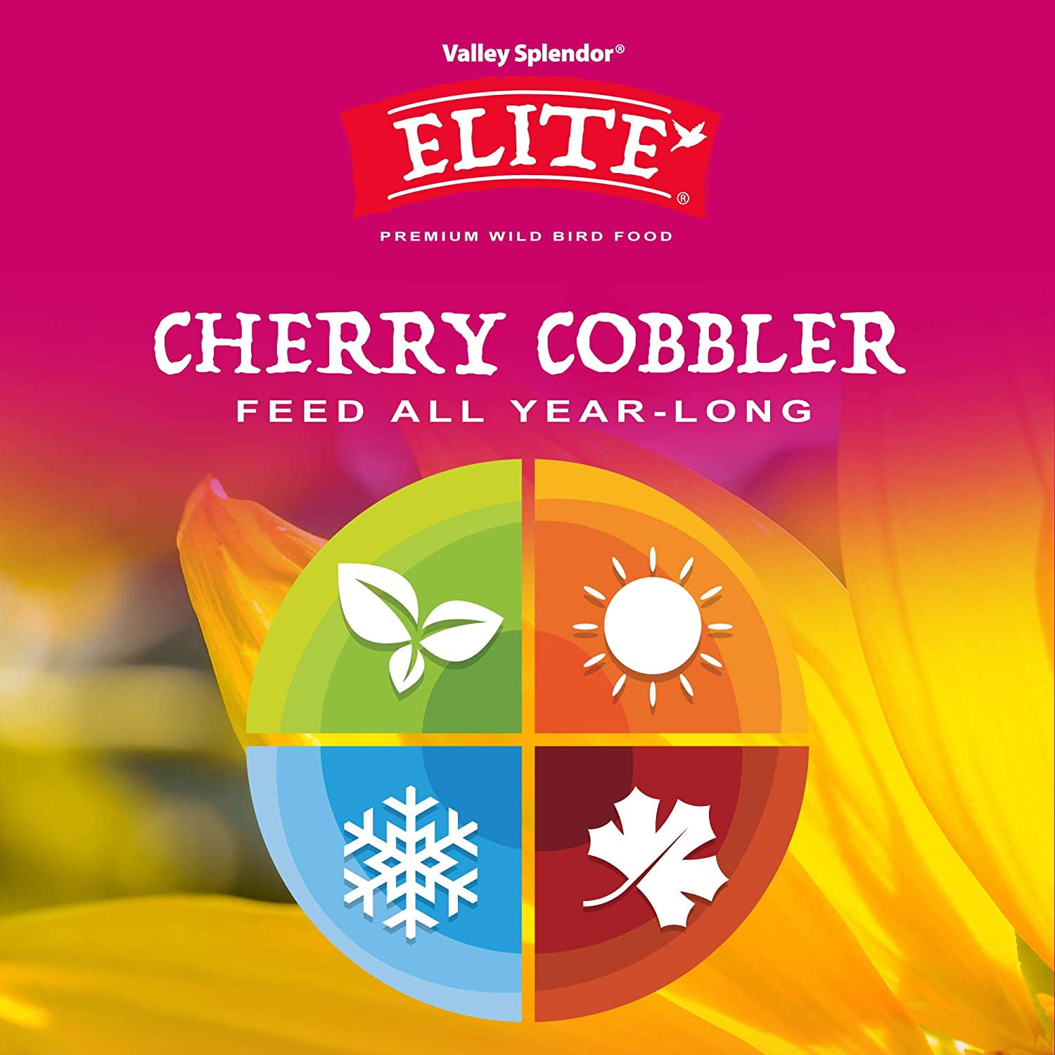 Elite Cherry Cobbler Seeds Wild Bird Food, Cherry Cobbler, 5 lb Bag