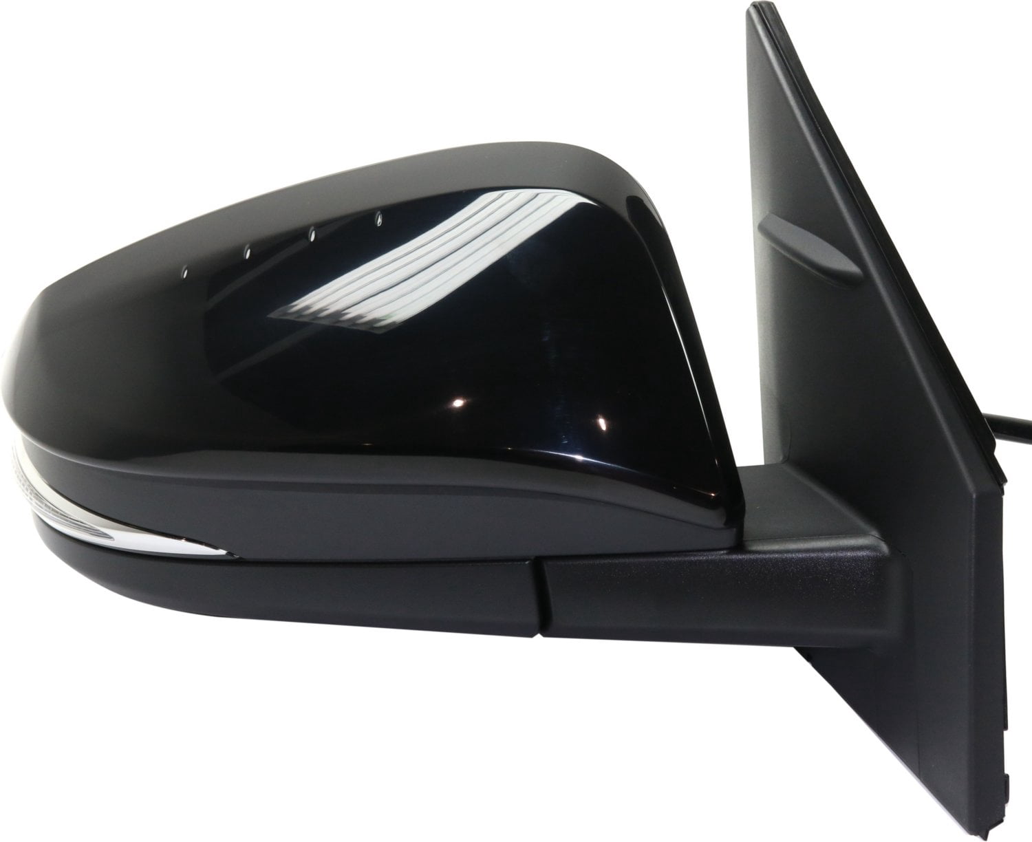 Mirror Compatible With 2013-2015 Toyota Rav4 Right Passenger Side Heated W/ Blind Spot Detection In Glass In-Housing Signal Light Paintable Kool-Vue
