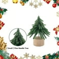 thumbnail image 2 of Moocorvic Christmas Brush Trees Christmas, Christmas Ornaments Mini Miniature Christmas Tree Decor for Christmas Yard Decoration Home Indoor Outdoor Garden Lawn, 2 of 5