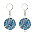 thumbnail image 2 of Naloa Hawaiian Style Print Round Keychain Keychain Key Ring, Key Tag, Key Chain Bulk for Gift Accessories (Round), 2 of 7