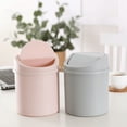 thumbnail image 4 of Mini Trash Can with Lid - Removable Small Garbage Can, Tiny Plastic Trash Bin, Pop Up Countertop Wastebasket, Counter Garbage Lint Bin for Bathroom,Office,Kitchen,Desk,Coffee Table, 4 of 5