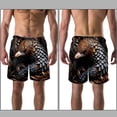 thumbnail image 3 of luoweisi Men's Beach Shorts Quick Dry Swim Trunks with Mesh Lining Unique Pangolin M, 3 of 5
