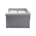 thumbnail image 2 of Baxton Studio Modern Contemporary Solid Wood/MDF Upholstered Queen Daybed with Trundle Gray, 2 of 10