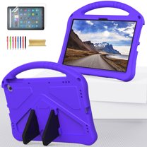 Allytech Fire Max 11 Case Cover with Screen Protector, Kids Friendly Handle Stand Shockproof Protective EVA Rubber Lightweight Case for Amazon Fire Max 11 13th Gen 2023 - Purple
