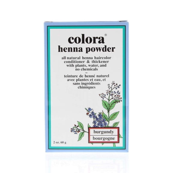 Colora Henna Powder, Natural Organic Hair Color Burgundy, 2 oz