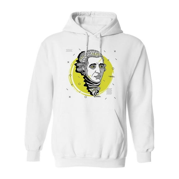Musician Head Design Hoodie Men -Image by Shutterstock, Male Large