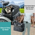 thumbnail image 6 of Mooncool 48L Bike Bags Pet Bag, Bicycle Trunk Bag Waterproof 600D Multifunctional Bicycle Pannier, Velcro Quick Release Design Cycling Pannier Trunk Carrier with Reflector, 6 of 9