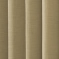 thumbnail image 3 of TWOPAGES Light Filtering Drape Pinch Pleated Window Treatment Curtain for Bedroom, 1 Panel, 52"x63", Khaki, 3 of 6