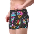 thumbnail image 4 of Fotbe Rainbow Unicorn And Cat Icecream Men’s Total Support Pouch Boxer Briefs, X-Temp Cooling, Moisture-Wicking Underwear, Regular, Long-leg and Trunk-Large, 4 of 9