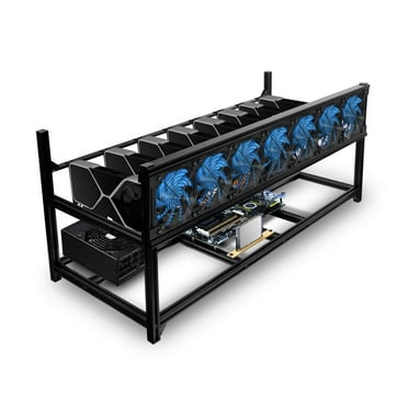 Kingwin bitcoin miner rig case with 6 or 8 GPU mining stackable frame