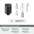 thumbnail image 6 of Amerock Highland Ridge Matte Black Single Prong Robe Hook, 6 of 9