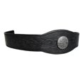 thumbnail image 2 of Tocado medieval en relieve, diadema ajustable, tocado medieval de estilo retro Negro redondo, 2 of 9