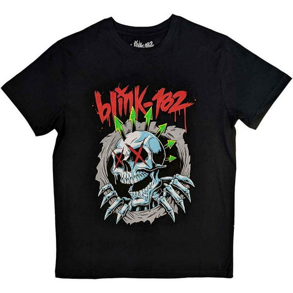 Blink-182 Unisex T-Shirt: Six Arrow Skull (Large)