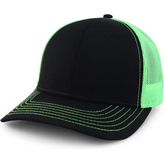 CoCoMangos Armycrew Oversize XXL Low Profile Two Tone Mesh Back Trucker Baseball Cap