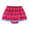 thumbnail image 5 of IBTOM CASTLE Toddler Baby Girls Mexican Traditional Fiesta Cinco de Mayo Outfit Floral Print Top + Skirt + Headband Photo Shoot Clothes 6-12 Months Hot Pink, 5 of 8