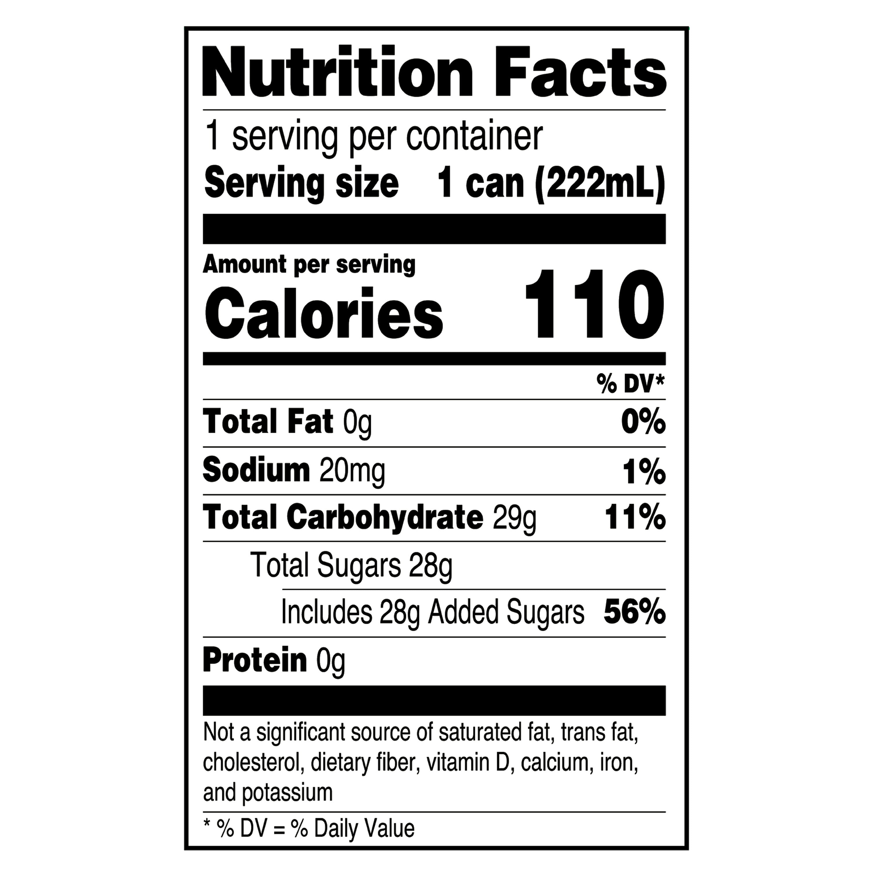 Great Value Ginger Beer, 7.5 fl oz, 6 Cans