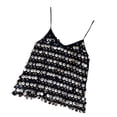 thumbnail image 2 of Top corto con lentejuelas brillantes, tirantes finos, estilo camisola brillante para festivales y clubes 51cmx84cm, 2 of 9