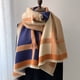 thumbnail image 3 of Bufanda de cachemira de diseño de lujo para mujer, chal cálido de invierno, pashmina, bufanda con borlas, manta gruesa, poncho, pañuelo, 3 of 5