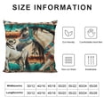 thumbnail image 5 of Horse Stripes Pattern Printed Throw Pillow Covers Cute Square " Pillow Case for Couch Sofa Bed Car Design Pillow Cover for Home Decor, 5 of 5