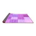 thumbnail image 2 of Ahgly Company Indoor Rectangle Checkered Purple Modern Area Rugs, 5' x 8', 2 of 4