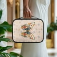 thumbnail image 4 of FKELYI Retro Floral Butterfly 2 Print PU Leather Bible Cover with Handle Book Cover Zippered Church Bible Bag for Prayer Christian Bag Book Carrier Organizer Holder, 4 of 6