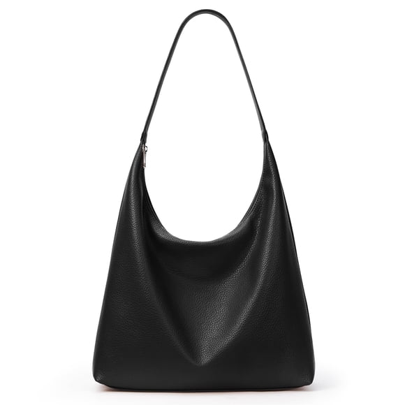 Bolso de mano KALIDI casual de cuero vegano con cremallera hobo para mujer