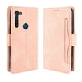 thumbnail image 1 of Case for Motorola MOTO G8 Cover Adjustable Detachable Card Holder Magnetic closure Leather Wallet Case - Pink, 1 of 5