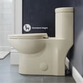 thumbnail image 4 of Sublime One-Piece Elongated Left Side Flush Handle Toilet in Bisque 1.28 gpf, 4 of 12