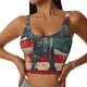 thumbnail image 1 of Balery Vintage American Flag Elephant Sujetadores deportivos con espalda cruzada para mujer, acolchados, sin costuras, de alto impacto, ideales para yoga, gimnasio, entrenamiento y fitness.-Small, 1 of 8