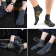 thumbnail image 5 of Toe Socks Running Socks for Men Women 3 Pairs Athletic Breathable Five Finger Socks, 5 of 7
