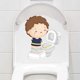 thumbnail image 1 of Adhesivo De Sige De Toilette Pour Petit Garon, Adhesivo Mural De Decoración De Interior, 1 of 5