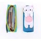 thumbnail image 2 of 2 Pack Cat Pencil Case Canvas Cute Pencil Pouch Stationery Pouch Bag with Zipper (Grey cat & White cat), 2 of 4