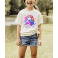 thumbnail image 2 of 6th Birthday Unicorn Shirt for Girls Rainbow Horse Party Theme Six Year Old Graphic Tee Natural Shirt Youth Small, 2 of 5