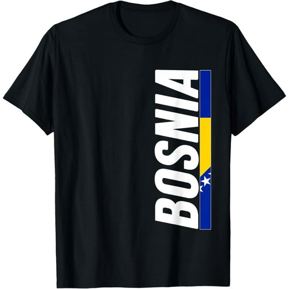 men and women can wear,Bosnia Herzegovina T-shirt Bosnian Flag Love Gift T-Shirt