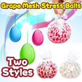 thumbnail image 3 of Pelota de malla de uva para aliviar el estrés (1 paquete) Juguetes sensoriales - Pelotas de estrés para niños y adultos - Pelota elástica para apretar juguetes para antiestrés, relajarse, mejorar, 3 of 4