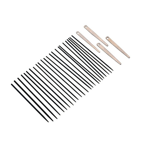 BRIGHTFUFU Juego de 24 piezas de resortes para saxofón, aguja para clarinete, flauta y clarinete, accesorios de reparación C703 (negro)