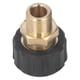 thumbnail image 2 of Adaptador De Lavadora A Presión, Adaptador De Pistola De Lavadora A Presión Resistente A La Corrosión, De Latón, 5000 PSI, Con De Goma Para Uso Industrial, 2 of 7