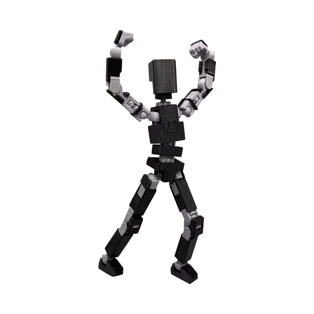 Figura de Acción KEVCHE T13 13.8cm Dummy 13 Muñecos Humanos Multiarticulado Impresos en 3D Negro